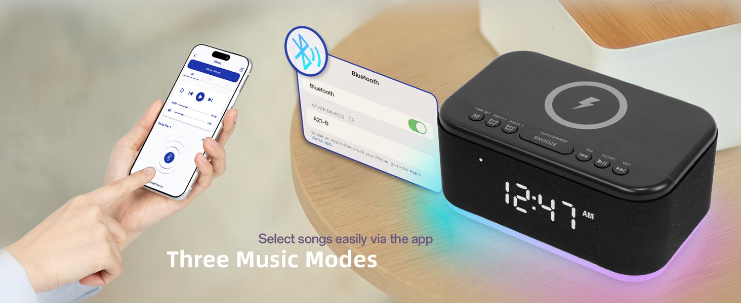 A21B FM Alarm Clock Speaker Detail 13