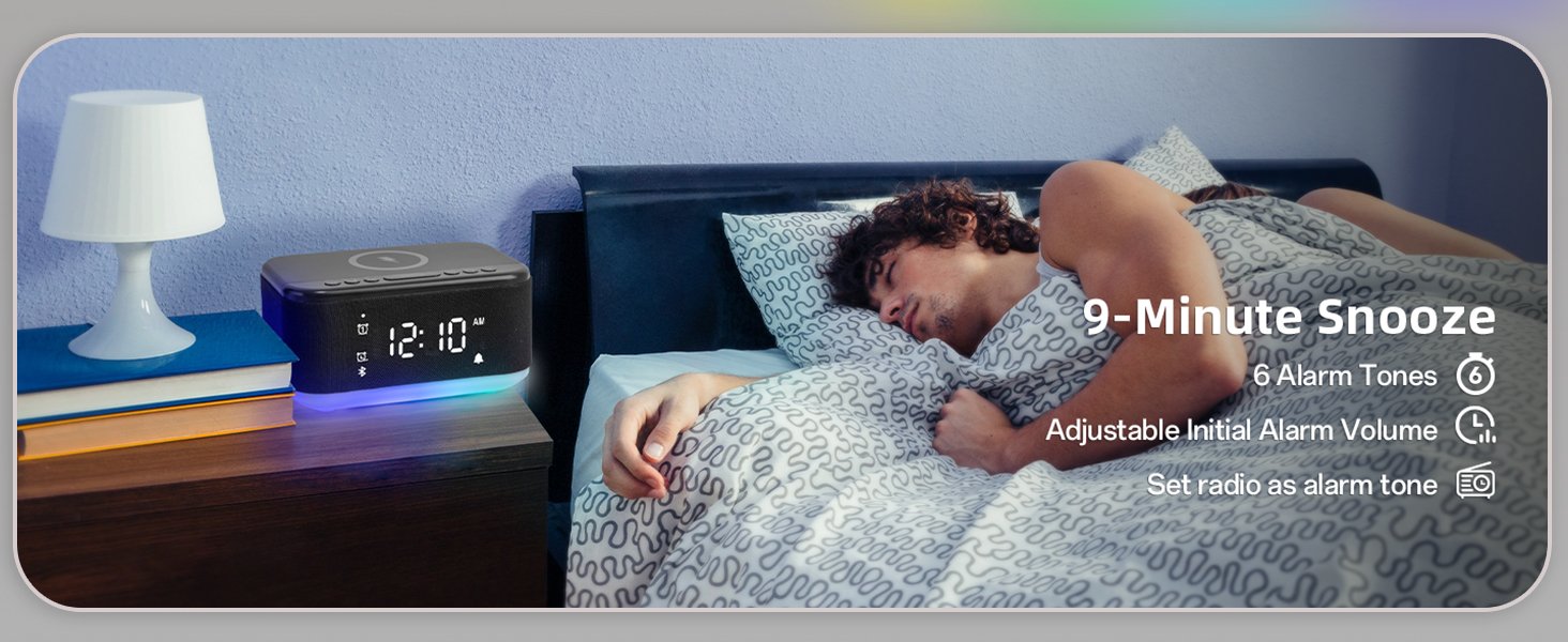 A21B FM Alarm Clock Speaker Detail 3